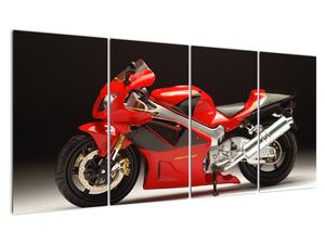 Slika crvenog motocikla