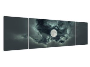 Slika - mjesec i oblaci