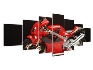 Slika crvenog motocikla